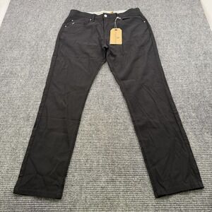 Taylor Vintage Pants Men's 34x30 Black Canaan Slim Fit Performance Tech NWT $108